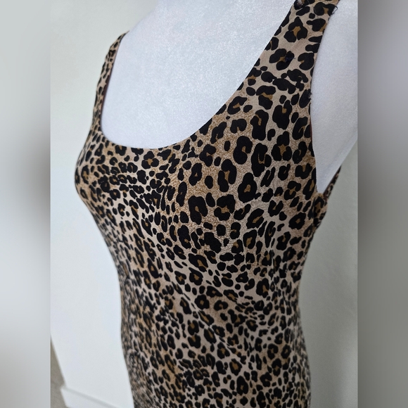 Donna Morgan 100% Silk Leopard Slip Dress – Size 6 - Picture 5 of 6